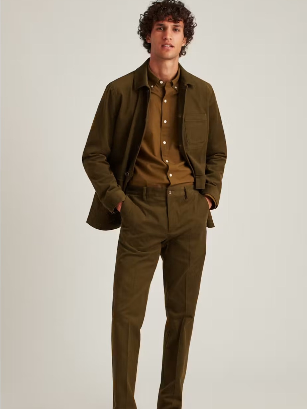 Bonobos Tessuti Sondrio Italian Sueded Cotton Chore-Style Suit Jacket